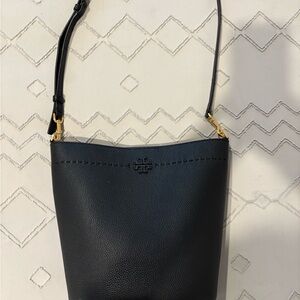 Tory Burch Black Leather Shoulder Bag